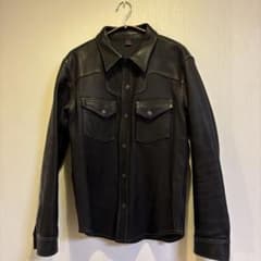 フラットヘッド ディアスキンウエスタンシャツ ブラック40 - メルカリ