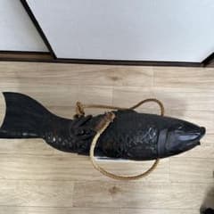 囲炉裏 自在鉤 木彫り 魚(鯉) - メルカリ