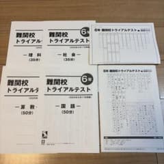 日能研6年難関校トライアルテスト4科目2025年5月17日実施分 - メルカリ