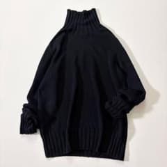 極美品 マーガレットハウエル コットンリネン ハイネックニット