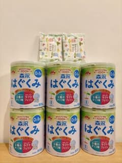 森永はぐくみ大缶 800g×6缶。お手拭き2つ(o^^o) 早い物勝ちです