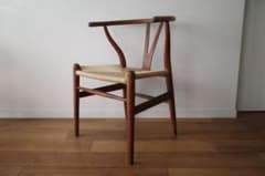 美品・希少【ヴィンテージ 70年代 yチェア】オーク ペーパーコード新品