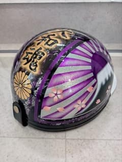 カスタムコルク半 黒ラップ✘Candyパープル富士日章 七色ラメ 文字変更