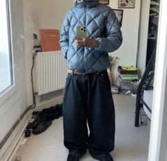 希少 モンベル ライトアルパイン ダウン パーカ キルティング 短丈