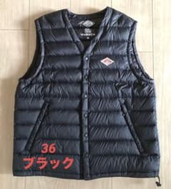 DANTON ダントン インナーダウンベスト Vネック ブラック 36 - メルカリ