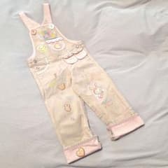 J680 入手困難品 メゾピアノ ベリエちゃん ベージュオーバーオール 100