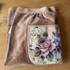 新品未使用】Hotman ホットマン サロンエプロン ローズ柄 シェニール織