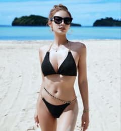 ALENCY 水着 グリッターチェーンビキニ 完売品 - メルカリ