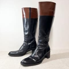 FRANCO MARTINI フランコマルティーニ ロングブーツ 本革 24cm - メルカリ