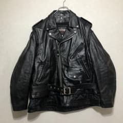 sacai schott レザーダブルライダースジャケット ブラック サカイ
