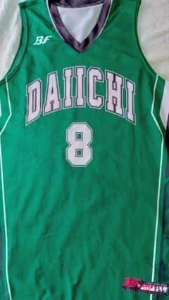 福岡第一 バスケ 8番 ユニフォーム 緑色のみ 高校バスケ 河村勇輝