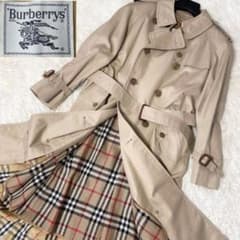 美品 バーバリー ベルト トレンチコート ライナー ハニーベージュ ノバ