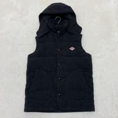 美品】ダントン×ビームス ウールモッサ ダウンベスト チャコールグレー