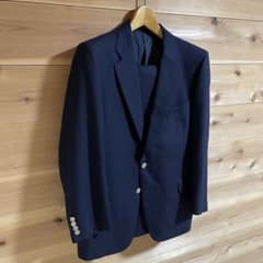 BURBERRY バーバリー 紺ブレ セットアップ 金ボタン タスマニアウール