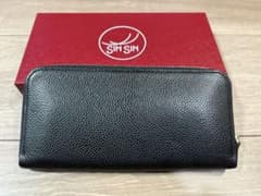 新進工房 キャビアスキンレザー 極小長財布 batard バタール 美品