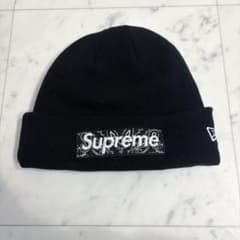 supreme ボックスロゴ バンダナ ビーニー ニューエラ ニット帽