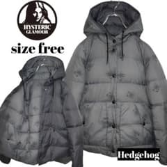 ヒステリックグラマー】 総柄 ファックベア リバーシブル ダウン