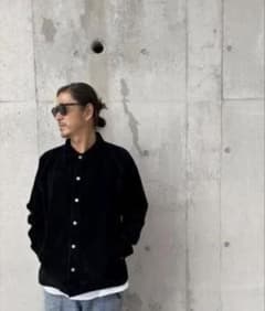 wax Fake suede coach jacket ブラック サイズL - メルカリ