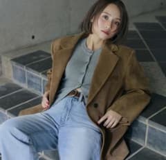 searoomlynn スエードライクオーバージャケット キャメルS - メルカリ