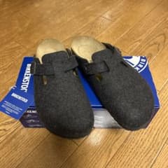 極美品】ビルケンシュトック ボストン フェルト 38 24.5 グレー - メルカリ