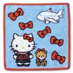 新品】JAL 国内線機内販売商品フェイラー CA ハローキティ ハンカチ