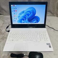 S289 NECノートパソコンWEBカメラSSD高速Windows11オフィス付 - メルカリ