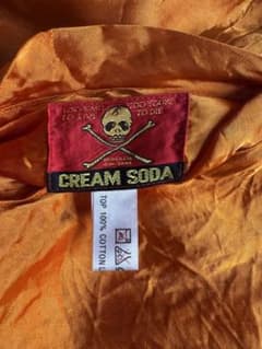 80年代初期タグ クリームソーダ ピンクドラゴン 別珍スカジャン - メルカリ