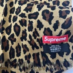 supreme シュプリームヒョウ柄ストールマフラーレオパード - メルカリ