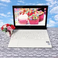 新品メモリ8GB✨大容量1TB❣NECノートパソコン 白 ブルーレイ カメラ
