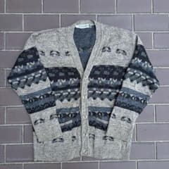 ヴィンテージ】70s 〜 90s 民族柄 カーディガン 製ECC アルパカ - メルカリ