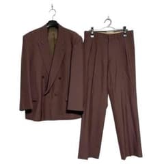 ダブルスーツ セットアップ ツータック 昭和レトロ ヴィンテージ 赤茶