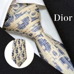 希少 ディオールオム ネクタイ トロッター オブリーク デカロゴ 高級