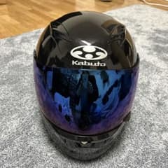 Kabuto フルフェイスヘルメット 黒/青 ミラーシールド - メルカリ
