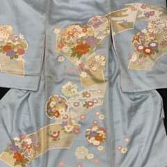 最高級新品正絹産着京友禅手描き美術、特撰盛本金、祝い四季花雪輪毬