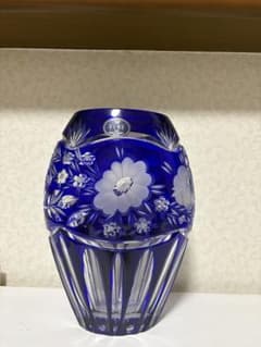 ELBE コバルトブルー 花瓶 - メルカリ