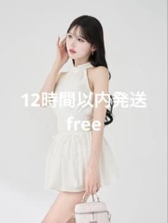 Darich ダーリッチ アメスリギャザーフレアミニワンピース ホワイト