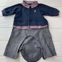 2026年最新】familiar デザイン：チェック ロンパース・カバーオールの