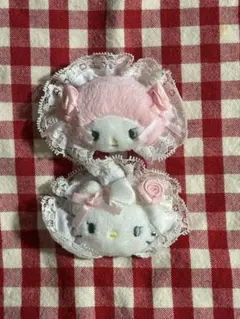 ハローキティ ハイビスカス ギャル 前髪クリップ レア 平成コギャル