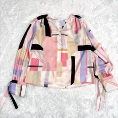 2026年最新】◇カラーブロックプリントブラウス PINKY&DIANNE ピンキー