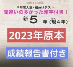 サピックス 新5年 3月度入室・組分けテスト2024年 原本 - メルカリ