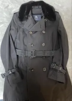 美品 バーバリーロンドン トレンチ メガチェック カシミヤ混 羊毛