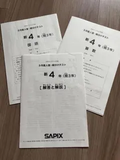 2026年最新】サピックス 4年生 組分けテストの人気アイテム - メルカリ