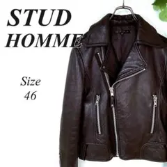 2026年最新】STUD HOMME レザージャケット・ライダースの人気アイテム