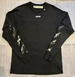 2026年最新】OFF-WHITE カラー：ブラック系 七分・長袖カットソーの