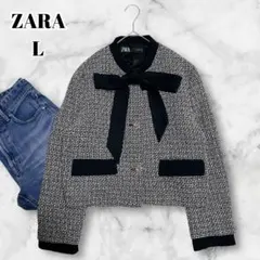 2026年最新】zara リボンディテール テクスチャーブレザーの人気
