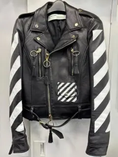 2026年最新】OFF-WHITE レザージャケット・ライダースの人気アイテム
