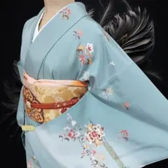 梅乃【181】正絹 訪問着 フルセット 白菫色 淡い 上品 お茶席 - メルカリ