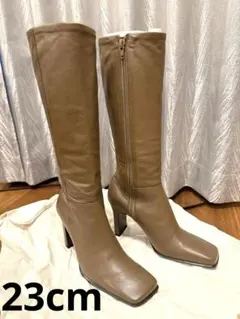 銀座ダイアナ 本革 ロングブーツ UL 人気完売モデル 黒 24.5 美脚