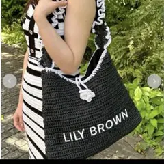 2026年最新】LILy brown×mary quant】ロゴ刺繍カゴバッグの人気