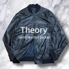 美品 theory セオリー シングルライダースジャケット 牛革 XXL